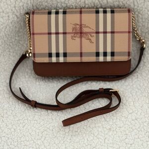 Burberry Brown Equestrian Crossbody Bag